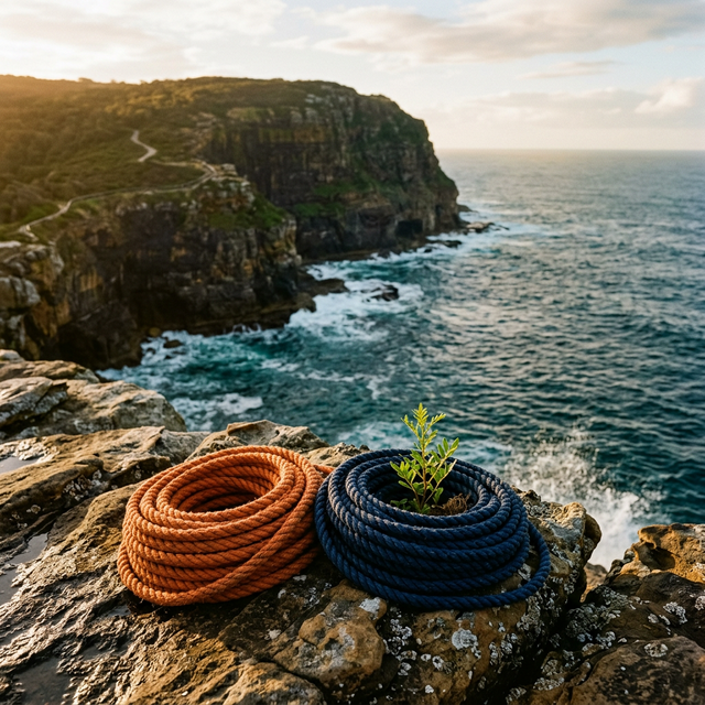 Russea Eco-Friendly Sustainable Rope and Net Manufacturing India - Recyclable HDPE PP Nylon Fibres